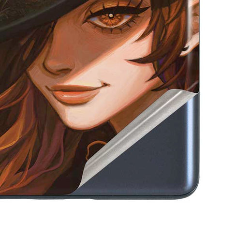 Halloween Pumpkin Witch with Fox by Ivy Dolamore Galaxy S20 Fan Edition Skin